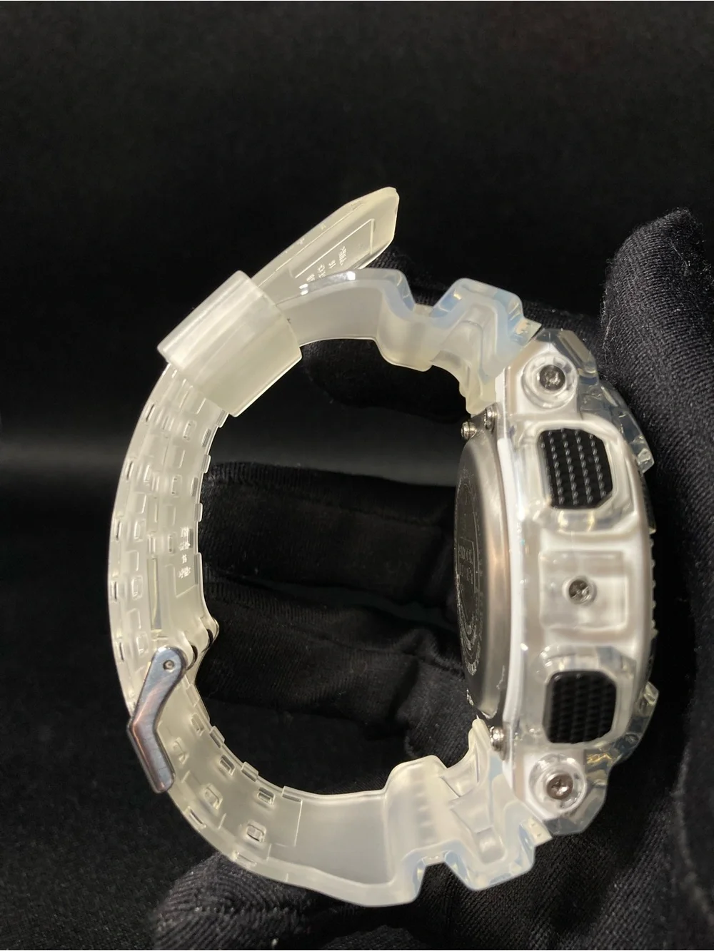 Clear and Rose Gold G Shock Ga110